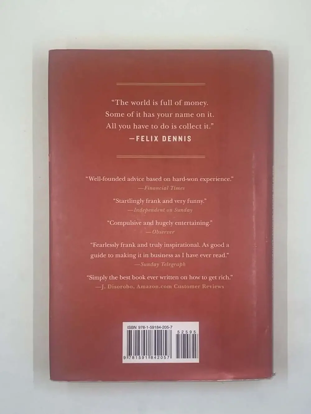 Felix Dennis How to Get Rich Hardcover Book